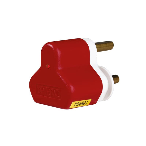 Surge Protection Plugtop Red | Flat Earth Plug | Chavda.com Power Adapter