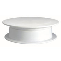 White Cake Turntable - 300mm Icing Turntable - Plastic Rotating Cake Stand for Decorating - Chavda.com