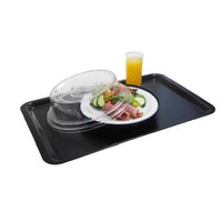 Black Rectangular Tray with Food and Drink by TUFF TRAY No 5 - Chavda.com