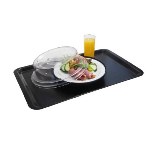 Black Rectangular Tray with Food and Drink by TUFF TRAY No 5 - Chavda.com