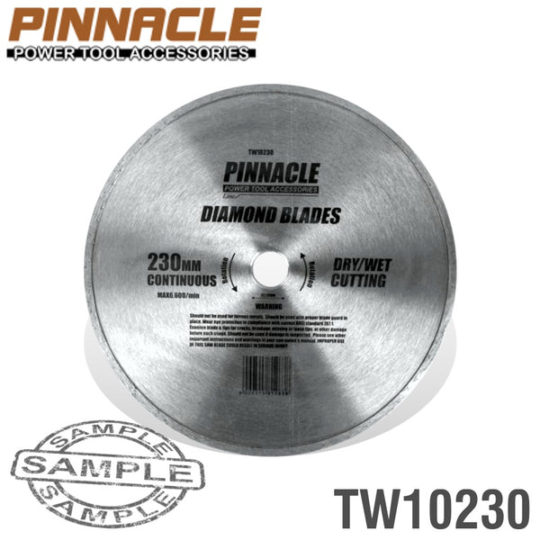 Pinnacle Diamond Blade Cont.Rim 230 X22.22 Mm Pinnacle Tw10230
