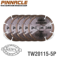 Pinnacle Diamond Blade Seg 115 Mm Pinnacle ( 5 Pack ) Tw20115 5 P
