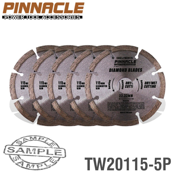 Pinnacle Diamond Blade Seg 115 Mm Pinnacle ( 5 Pack ) Tw20115 5 P