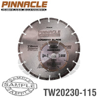 Pinnacle Diamond Blade 230 Mmx22.22 Mm+115 Mmx22.2 Mm Segemented Tw20230 115