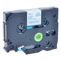 HellermannTyton : Brother TZ Label Tape 12mm x 8.0M  on White - (TZ233)