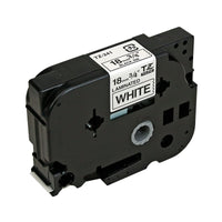 HellermannTyton : Brother TZ Label Tape 18.0Mm x 8.0M  on White - (TZ241)