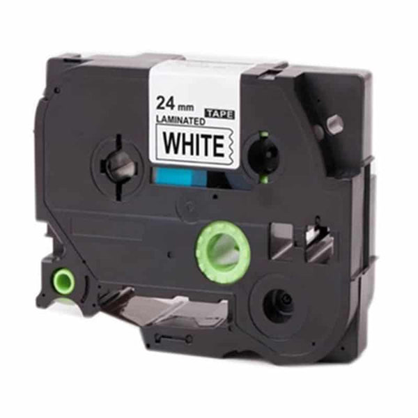HellermannTyton : Brother TZ Label Tape 24mm x 8.0M  on White - (TZ251)
