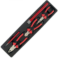 TorkCraft Red Mechanics Tool Box 172-Piece Set Open, Wrenches, Sockets, Pliers 