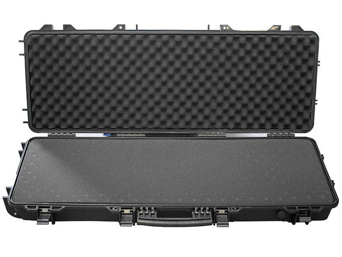 PLASTIC CASE 1040 X 350 X 130MM OD WITH FOAM BLACK RIFLE CASE WATER &