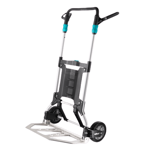WOLFCRAFT TS 1500 Foldable Hand Truck: Heavy-Duty Transport System, Stairs-Ready