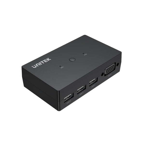 UNITEK U-8709ABK 2-IN, 1-OUT VGA KVM SWITCH WITH 3X USB - KVM-VGA-USB-2PORT-U
