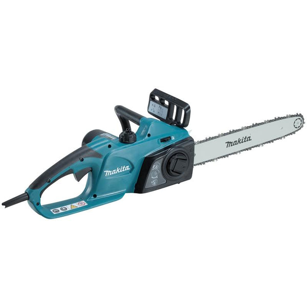 Makita UC4041A Electric Chainsaw: 400mm, Tool-less Chain, Eco-Friendly - Buy Now!