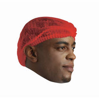 CHEFWARE Disposable Mop Caps - Red - Pack Of 100 - UDC1001