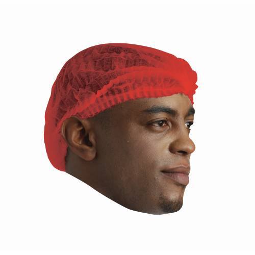 CHEFWARE Disposable Mop Caps - Red - Pack Of 100 - UDC1001