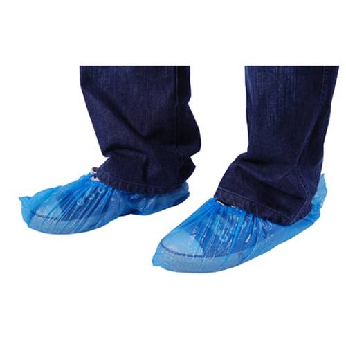 CHEFWARE Disposable Plastic Shoe Covers - Blue - Pack Of 100 - UDS0001