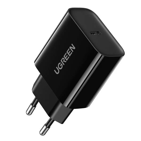 UGREE 1 PORT PD HOME CHARGER - 20W FEATURES TYPE-C PORT