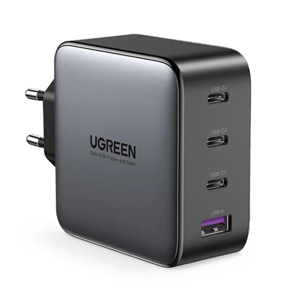 UGREEN 4 PORT GAN PD HOME CHARGER - 100W TYPE-C PORT
