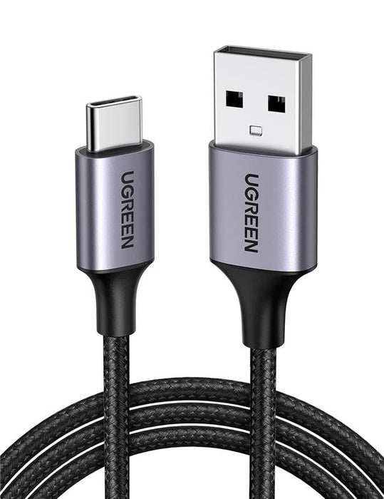 Ugreen USB To Type C Braid Cable 1M-Black-UG-US288-60126
