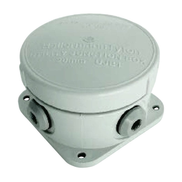 Grey Utility Junction Box No 1 - Weatherproof Electrical Connector for Outdoor Wiring - Chavda.com