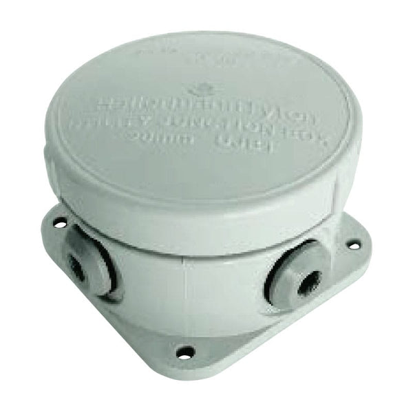 Grey Utility Junction Box No 1 - Weatherproof Electrical Connector for Outdoor Wiring - Chavda.com