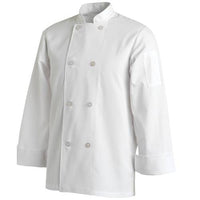 Chef Jacket White XXX Large - Long Sleeve Double Breasted Poly Cotton Chef Uniform