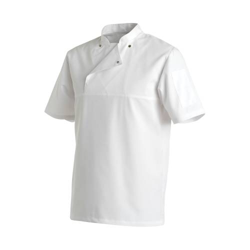 CHEF EQUIP Large Chef Coat - Short Sleeve Utility Uniform Jacket | Chavda.com