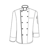 Chef Jacket Executive Men Long Sleeve Small Size, Professional Chef's Uniform