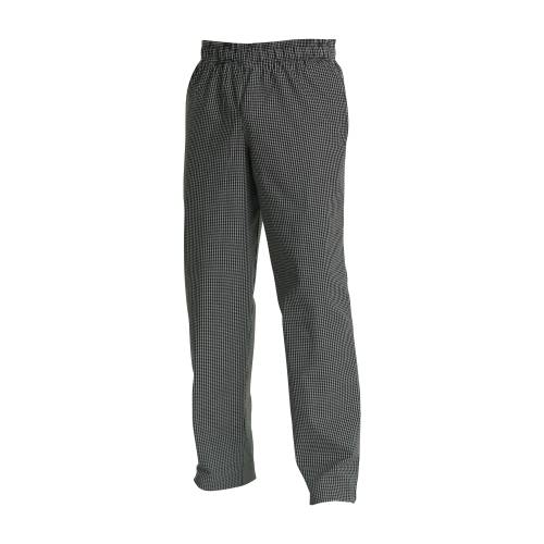 CHEF EQUIP Chefs Uniform - Baggies Black/White Check - Xx Large - UNI3035