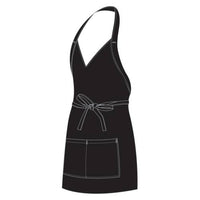 CHEF EQUIP Chefs Uniform - Tuxedo Apron - Black - UNI4031