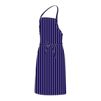 CHEF EQUIP Chefs Uniform - Bib Apron - Black Pin Stripe - UNI4038
