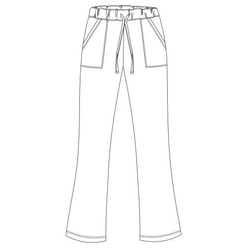 CHEF EQUIP Ladies Baggy Chef Pants: XXX Large, Elastic Waist, Pockets, Comfortable, Durable. UNI6036