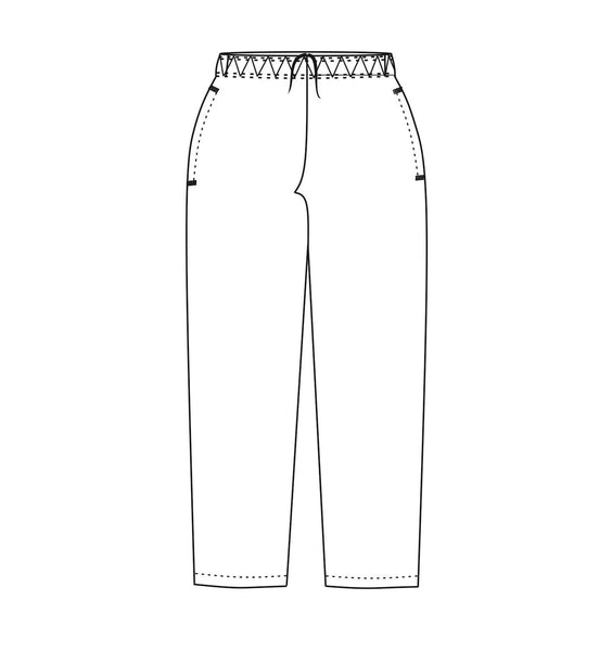 CHEF EQUIP Chefs Uniform - Baggies Black - Small - Drawcord - UNI7041
