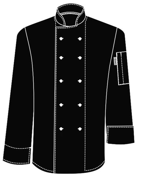 CHEF EQUIP Chefs Uniform Denim Jacket Basic Long - Xx Large - UNI9015