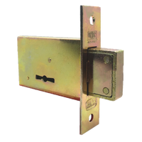 UNION 1430 Gate Mortise Lock: Galvanized Steel, Double Throw, Anti-Saw Pins, SABS Approved
