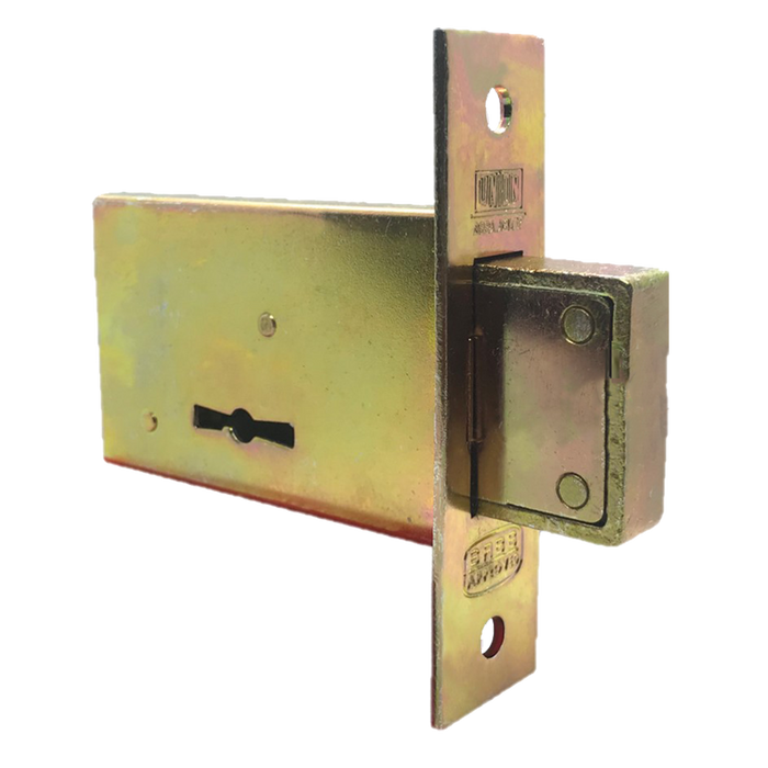UNION 1430 Gate Mortise Lock: Galvanized Steel, Double Throw, Anti-Saw Pins, SABS Approved