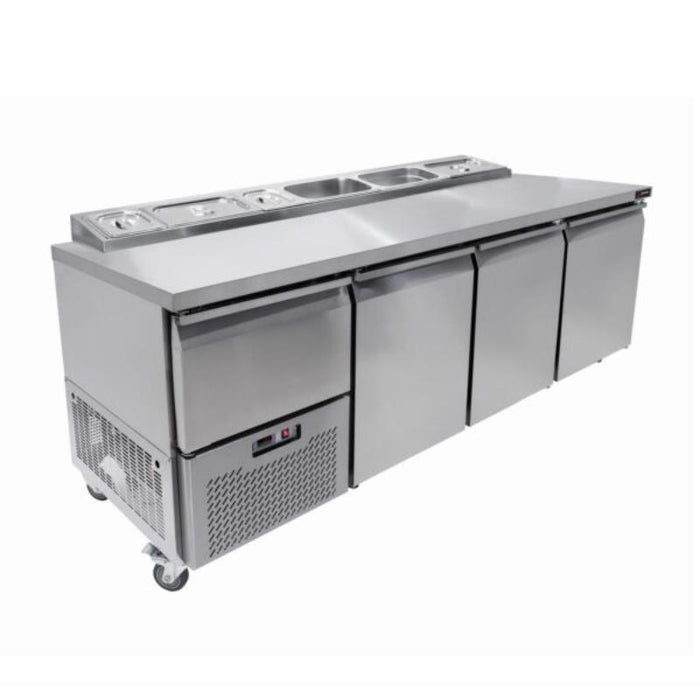 BCE Underbar With Pizza Top 3 And Half Door - Solid Door - 750Mm - UPS7024-R02