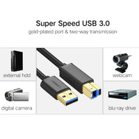 UGREEN US210 USB-A Printer Cable 2M - Black-US210-10372