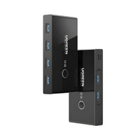 UGREEN USB 3.0 4-Port Switch Box, with 1.5m USB Cables-US216-30768