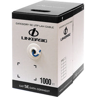 Linkbasic CAT5E UTP Cable, 1000 FT - High-Speed Ethernet Data Cable