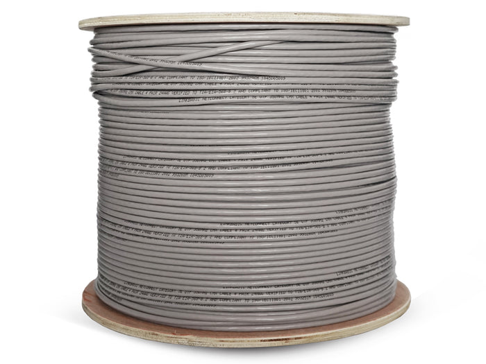 Linkbasic 500m Drum Cat5e Solid Grey UTP Cable