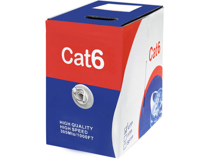 Scoop Unbranded 305m Box Cat6 CCA Grey UTP Cable - UTP-6305CU