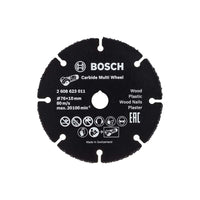 Bosch Carbide Multi Wheel Cutting Disc - 76mm Wood, Plastic, Nails, Plaster