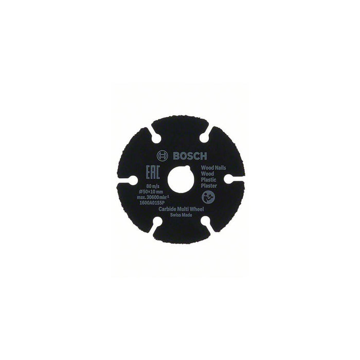 Bosch Bosch Accessories 1600A01S5X Cutting disc (straight 50 mm 10 mm 1 pc(s for Easycut&Grind 06039D2000 -  1600A01S5X