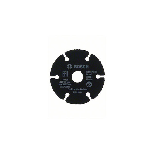 Bosch Bosch Accessories 1600A01S5X Cutting disc (straight 50 mm 10 mm 1 pc(s for Easycut&Grind 06039D2000 -  1600A01S5X