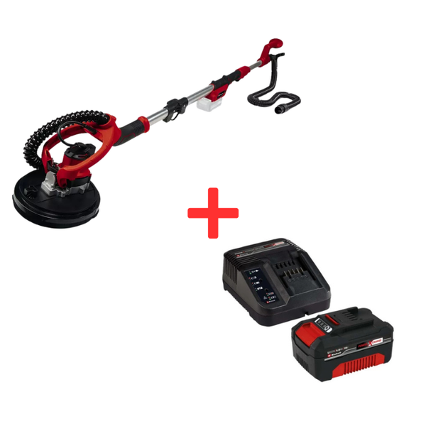 Einhell | Cordless Drywall Polisher TP-DW 18/225 Li -including 4ah battery and charger 4259990+4512042