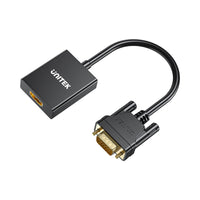 UNITEK VGA TO HDMI ADAPTER- AUDIO(V1112A) - ADA-VGA-2-HDMI-AUDIO