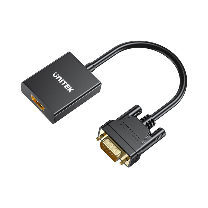 UNITEK VGA TO HDMI ADAPTER- AUDIO(V1112A) - ADA-VGA-2-HDMI-AUDIO