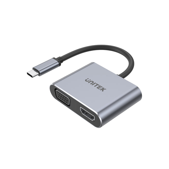UNITEK TYPE-C TO HDMI (4K), VGA MST ADAPTER-V1126A - ADA-USB-C-HDMI-U