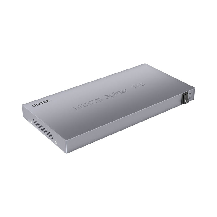 UNITEK HDMI SPLITTER 1IN8 OUT GRY(V1132A - ADA-HDMI-V1132A