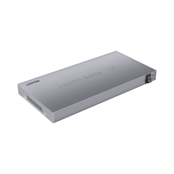 UNITEK HDMI SPLITTER 1IN8 OUT GRY(V1132A - ADA-HDMI-V1132A